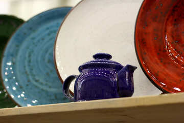 plates and tea pot №52761