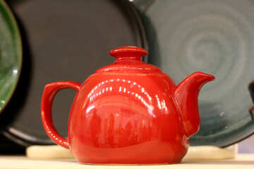 Teapot red №52765