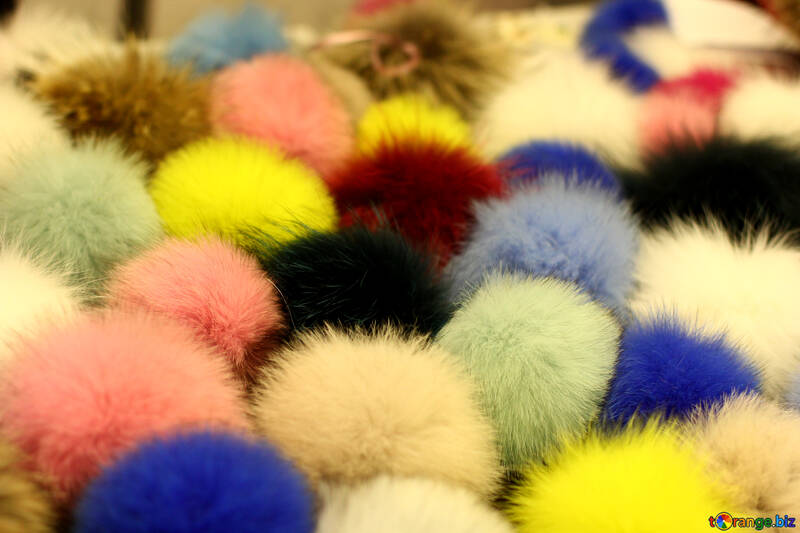 assorted poms fluffy things №52974