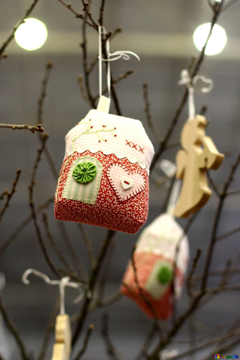 Christmas decor bag on tree №52952