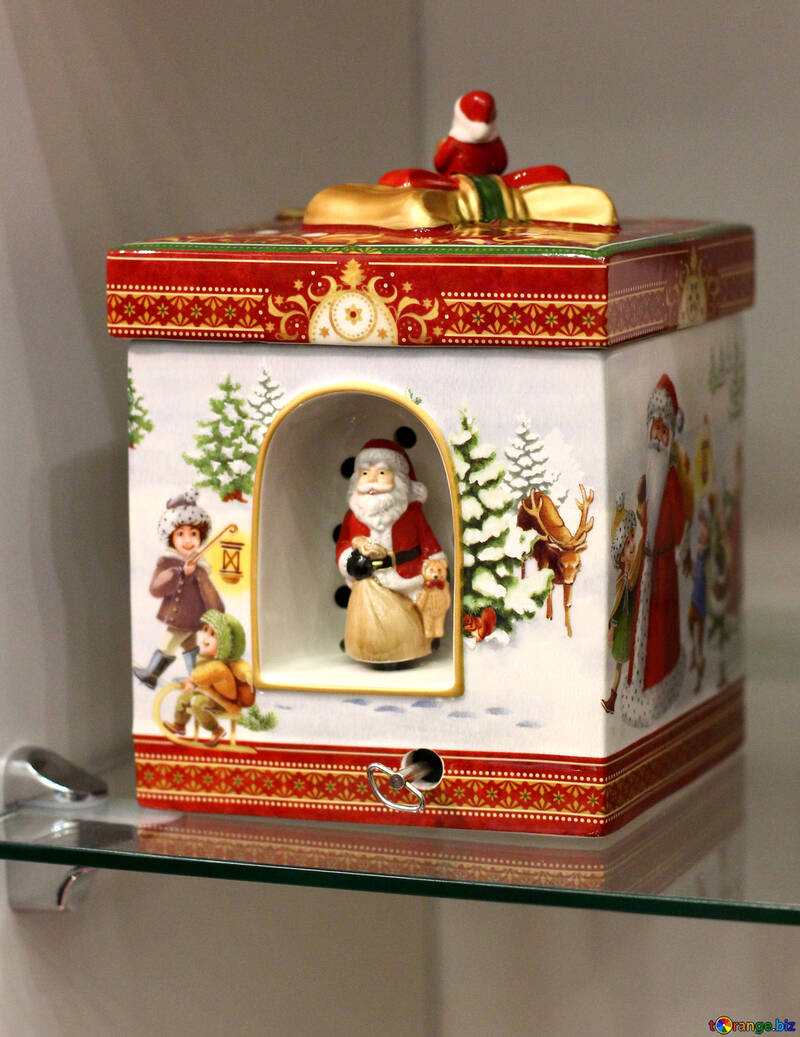 クリスマス飾り箱 №52800