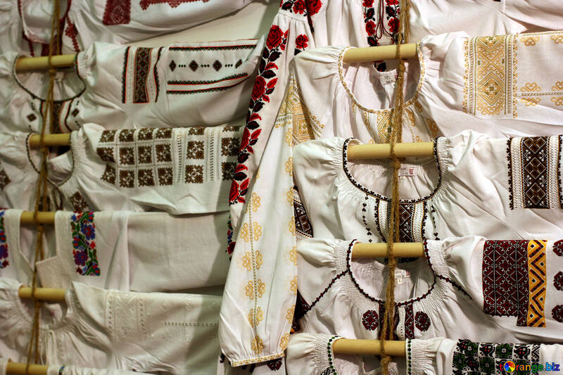 Ethnische Hemden Kleider hängen Kleid №52846