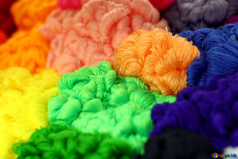 Different colors of yarn wool №52803
