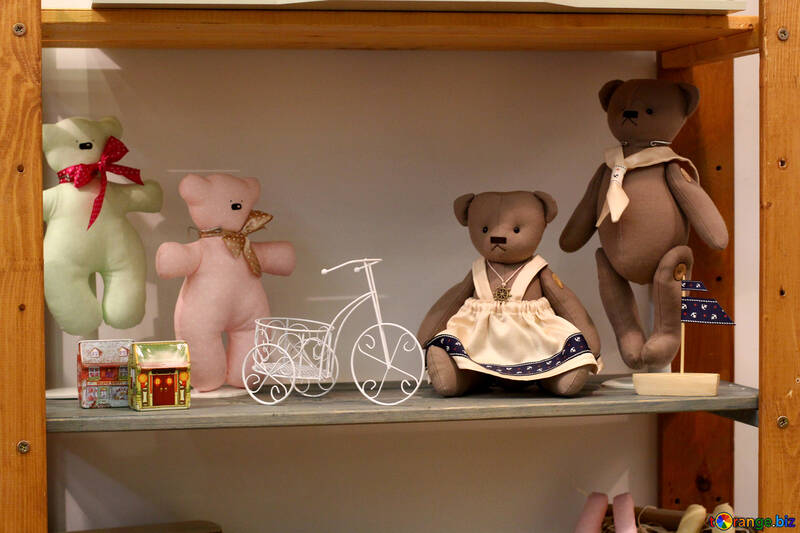 Orsacchiotto bambola teddybears bicicletta №52876