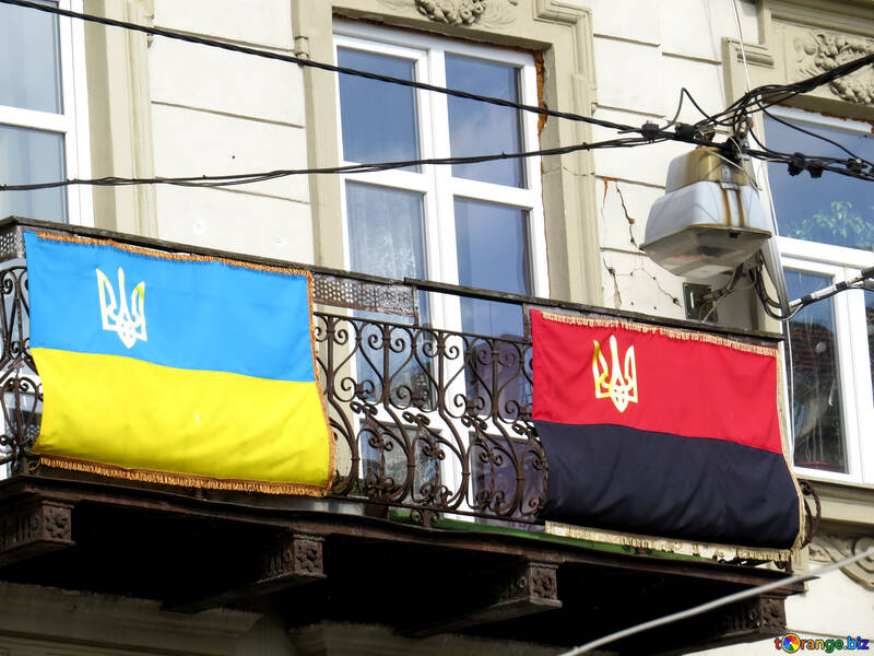 Flags on balcony №52320