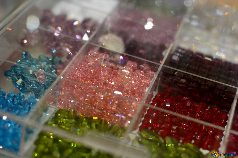 Contas de vidro caixas perles №52553