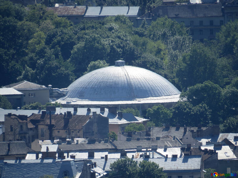 Esfera metal casas techo №52110