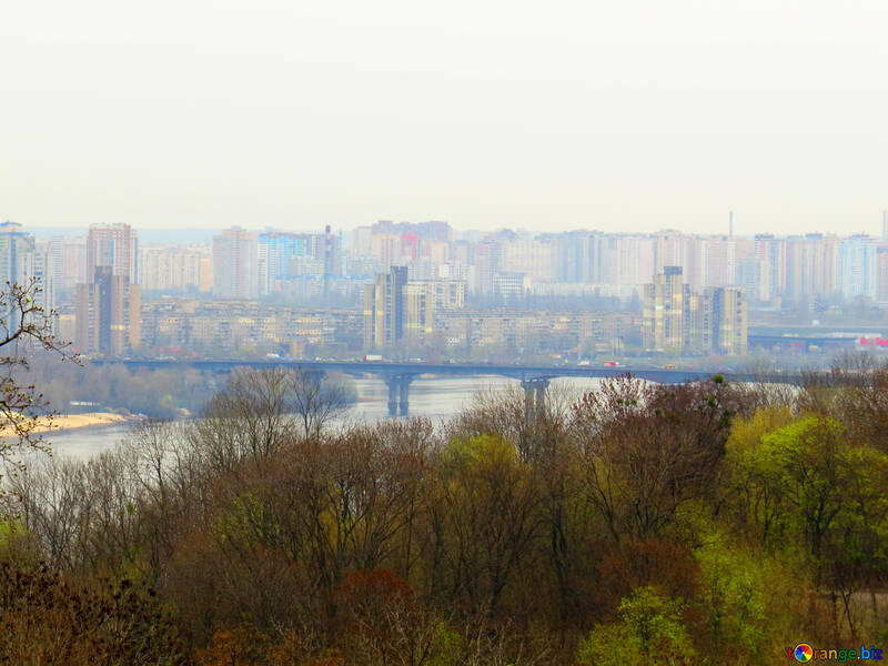 Kiev puente un cruce sobre el río №52417