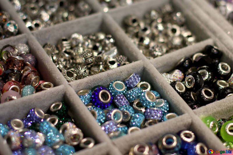 Perle objets triés boîtes bijoux perles №52964