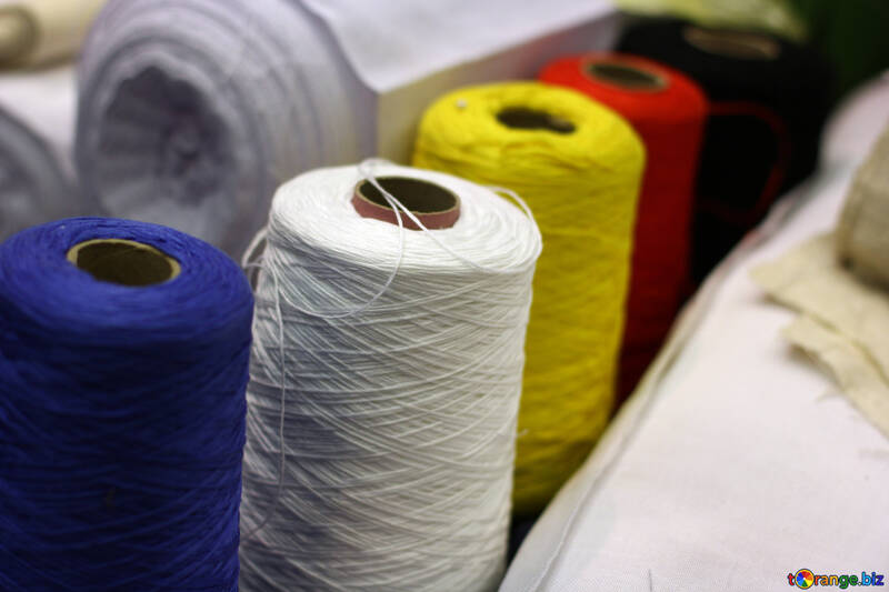 多くの色の糸糸スプールウールコットンリール糸 №52944