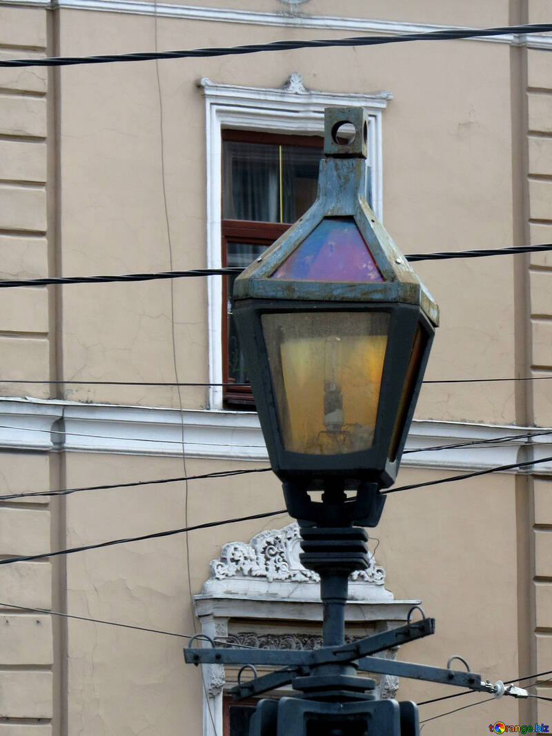 Light fixture of some sort post ligh lantern street №52283