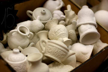 Porcelain ceramic pots №53162