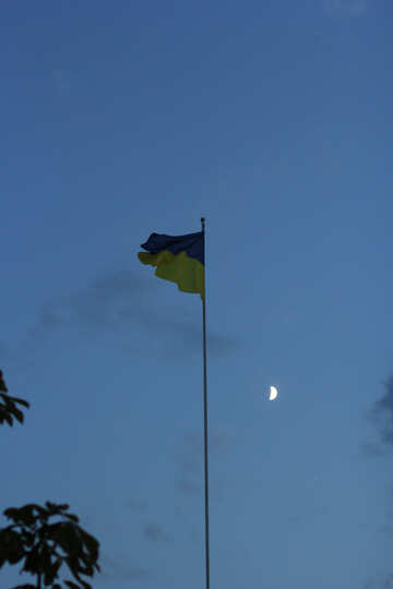 Flag and moon №53231