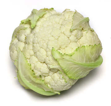 cauliflower on white background №53625