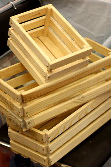 Boîtes en bois superposées №53131