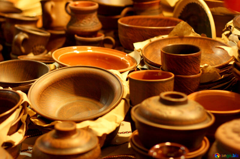 Artesanato que pode ser Use fundo de artesanato em argila Potes populares №53494