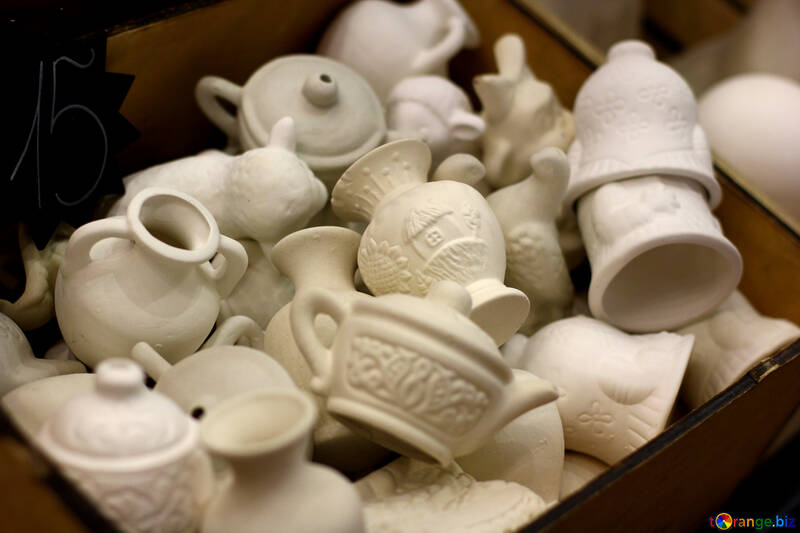 Potes de cerâmica de porcelana №53162
