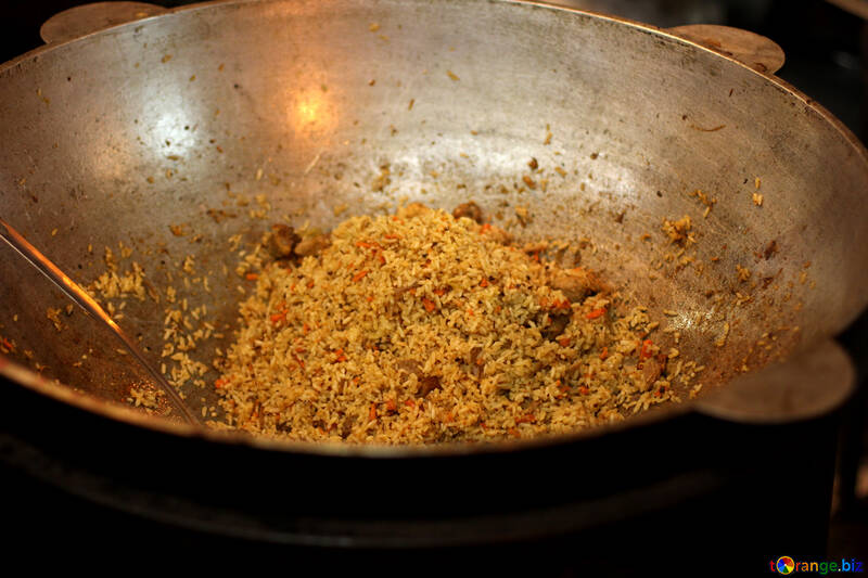 Fried rice on the pan №53493