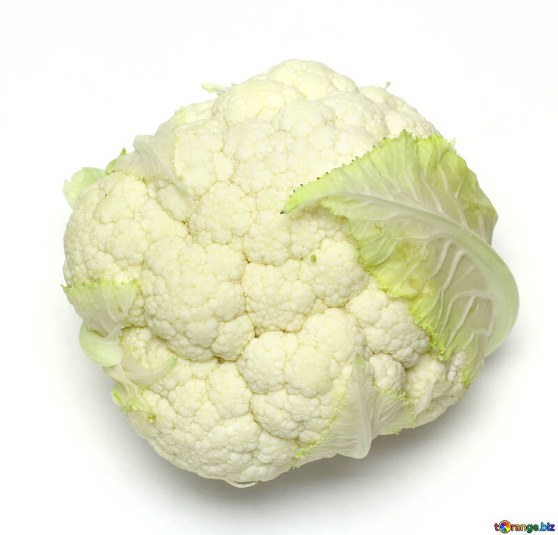 Una larga coliflor vegetal verde de hoja grande ingrediente vegetal alimentos naturales №53638