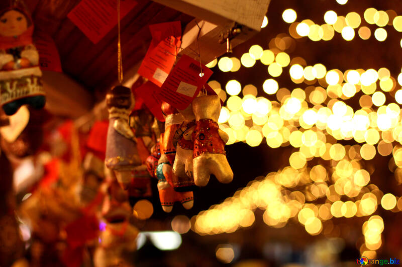 Luces navidad decoración bokeh juguetes №53516