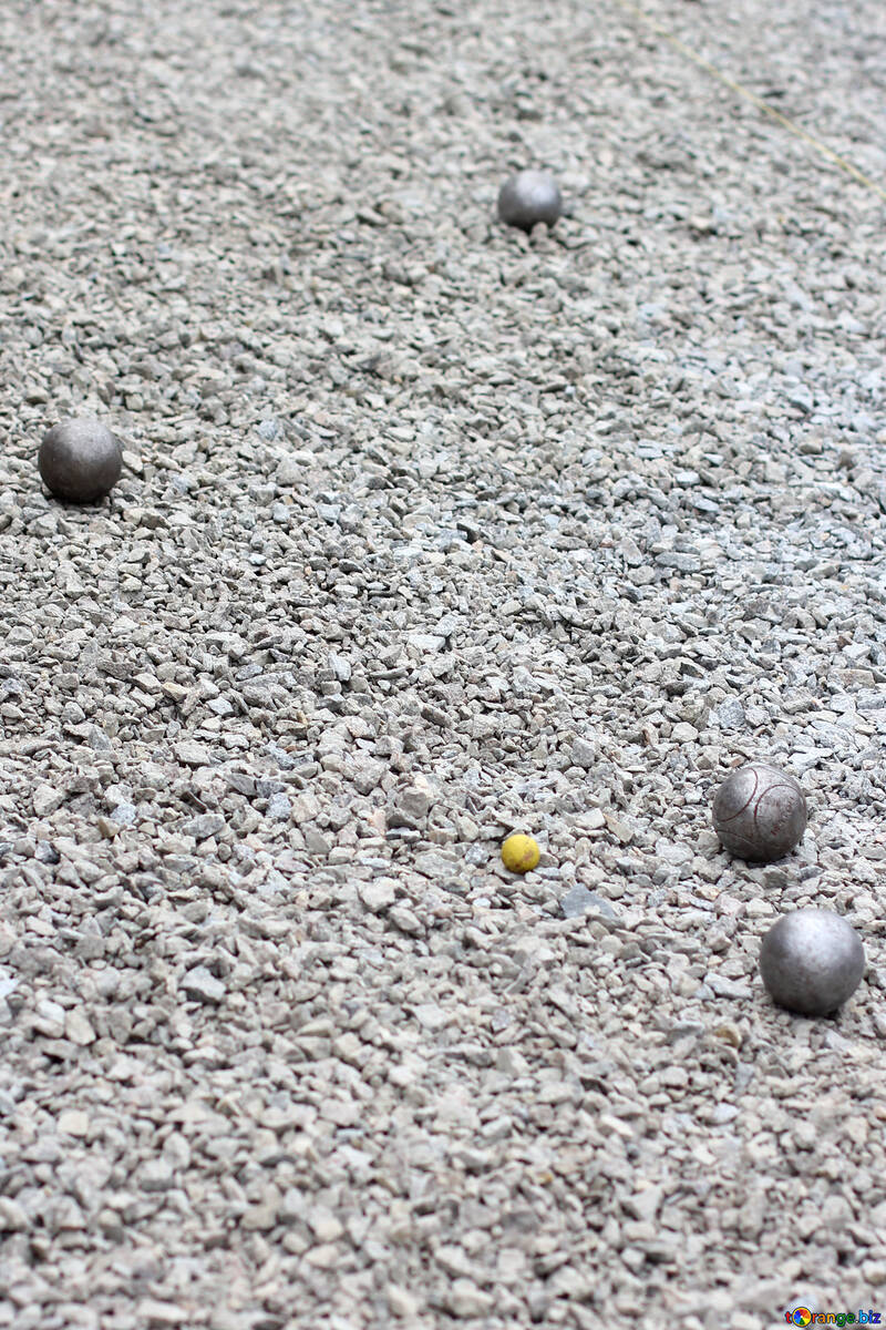 Metal bearings balls in sand №53982
