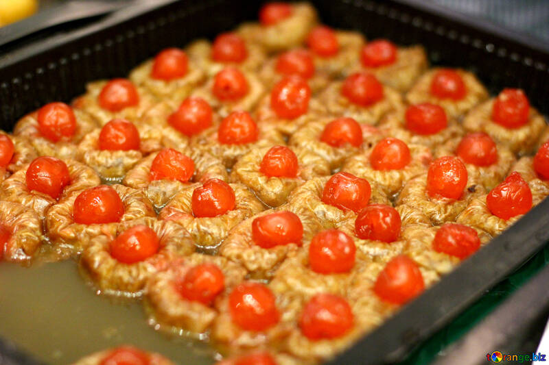 Tomate cherry en las galletas de comida superior №53047