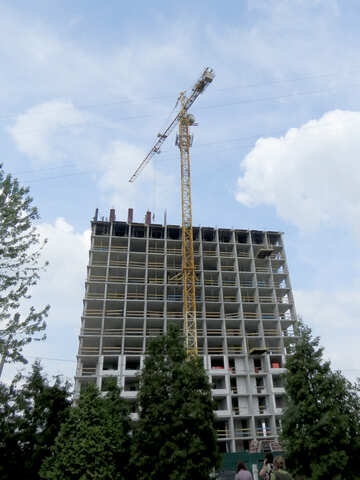 building under construction crane №54127