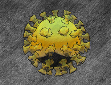 Covid-19 Coronavirus art 3D render №54737