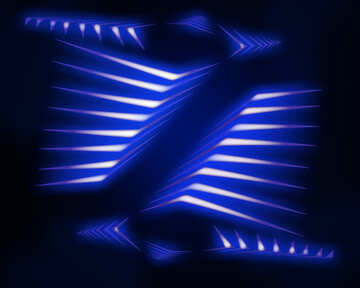  Blue technology background with lights effect №54907