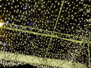 Luces de techo puntos de estrellas líneas luces navidad №54065