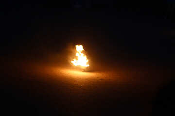 fire in the darkness light bonfire fireworks №54377