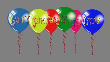 Balões de ar feliz aniversário №54720