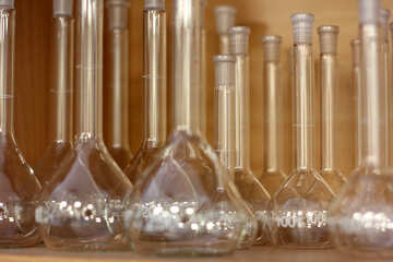 test tubes beakers Glass bottles №54642