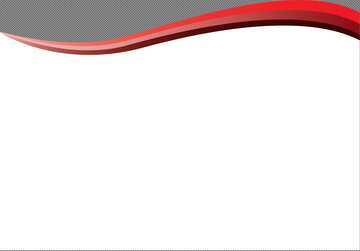 Red curved ribbon