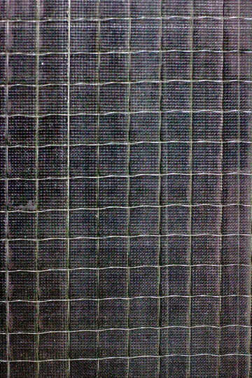 Grille de clôture graphique câblage gris carrés noirs texture de carreaux №54033