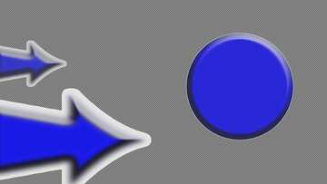 Blue arrows circle Youtube thumbnail transparent background №54778