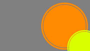 オレンジ黄色の円Youtubeサムネイル透明な背景 №54813