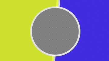 Two colors circle frame  for video Youtube thumbnail transparent background