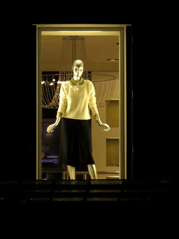 woman in black skirt person mannequin shop №54054