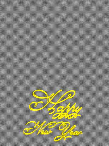 Happy New Year 3d gold text №54455