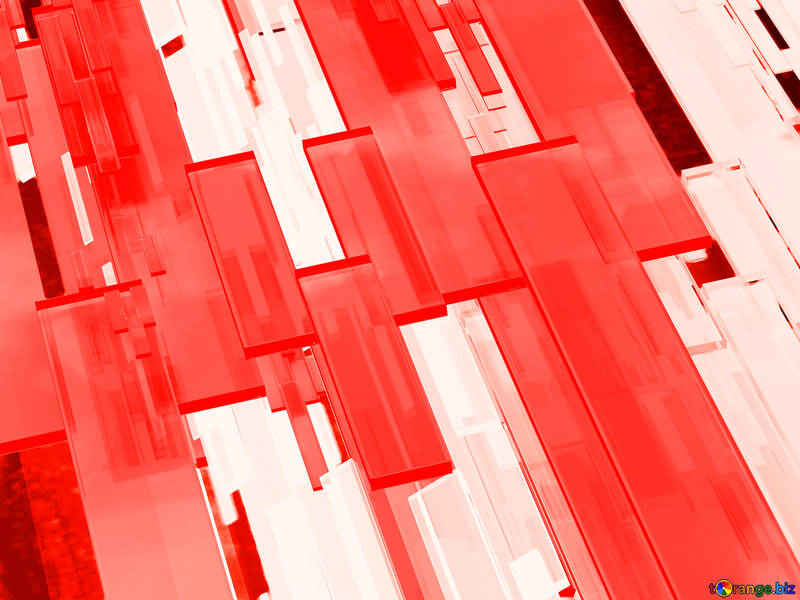 Linee di quadrati astratte creative 3d fondo rosso moderno №54512