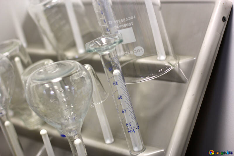 Copos científicos e frascos de laboratório Tubos seringas de vidro №54670