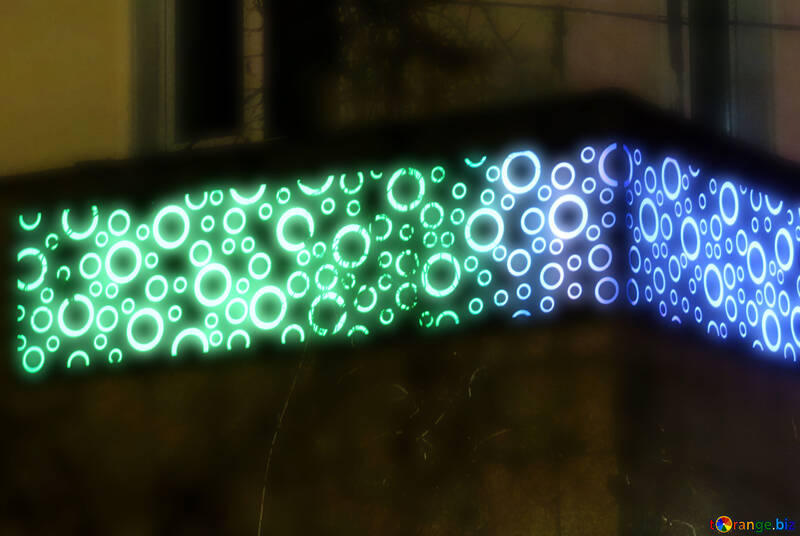 Lumière sur le mur bulles conceptions de ruban №54057
