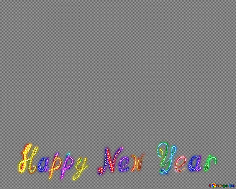 Neon Glow Happy New Year №54874