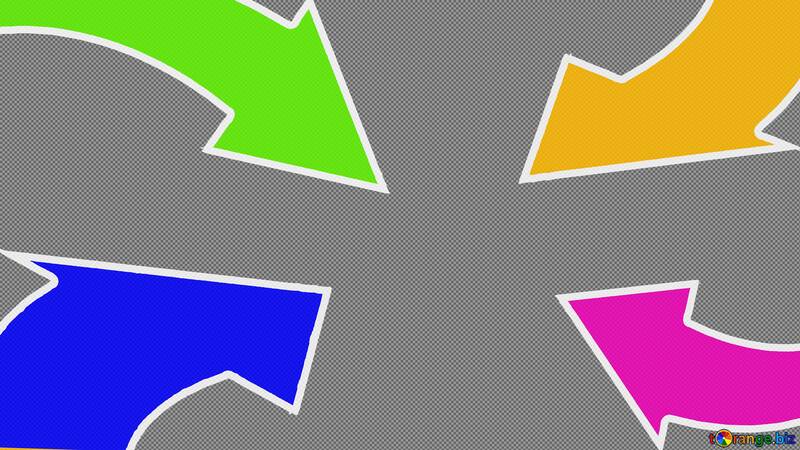 Colors arrows Youtube thumbnail transparent background №54779