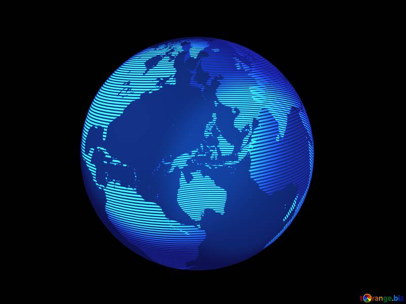 Símbolo de planeta moderno concepto de planeta tierra global №54515