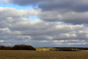 Lane and blue skies Farm №55234