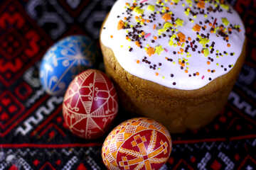 easter cake and eggs №55402