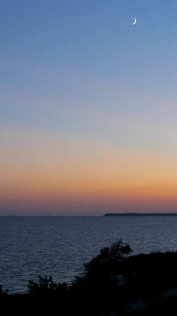 海の夕日 №55057