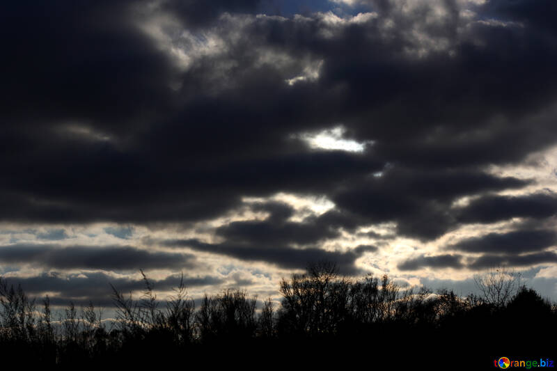Ciel nuageux du matin №55247